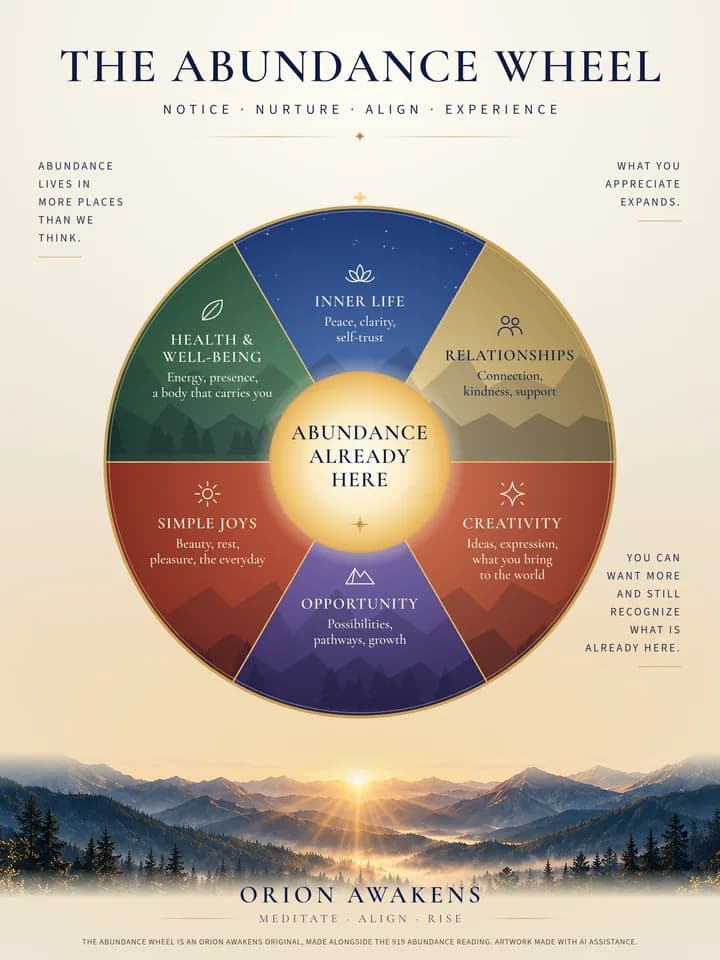 The Abundance Wheel print